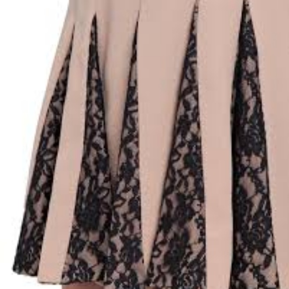 Belle Badgley Mischka lace pleat dress - Picture 2 of 8